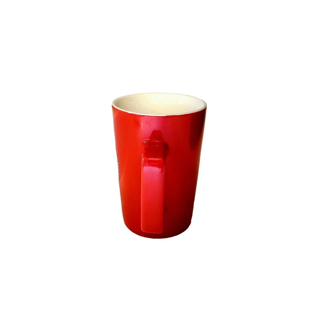 Starbucks 2021 Red Coffee Mug With Green Mermaid Logo 14 Ounce